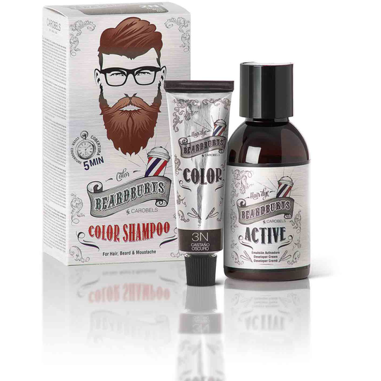 Beardburys Color Shampoo 3n Mörkbrun